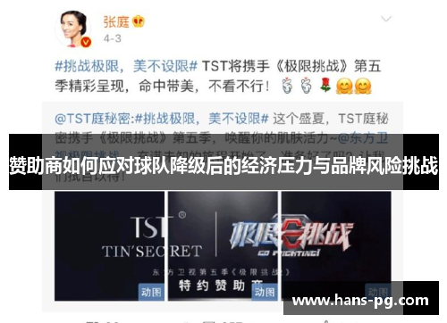赞助商如何应对球队降级后的经济压力与品牌风险挑战